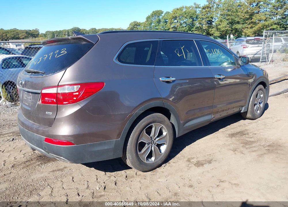 2014 HYUNDAI SANTA FE GLS VIN: KM8SMDHF8EU049200