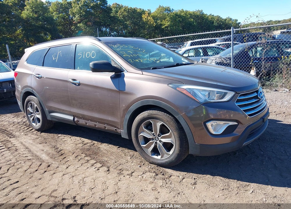 2014 HYUNDAI SANTA FE GLS VIN: KM8SMDHF8EU049200