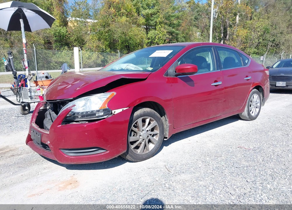 2015 NISSAN SENTRA SV VIN: 3N1AB7AP5FY296069