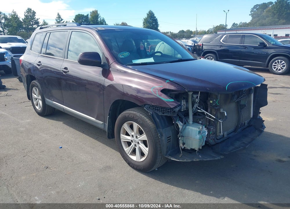 2013 TOYOTA HIGHLANDER SE V6 VIN: 5TDBK3EH7DS269831
