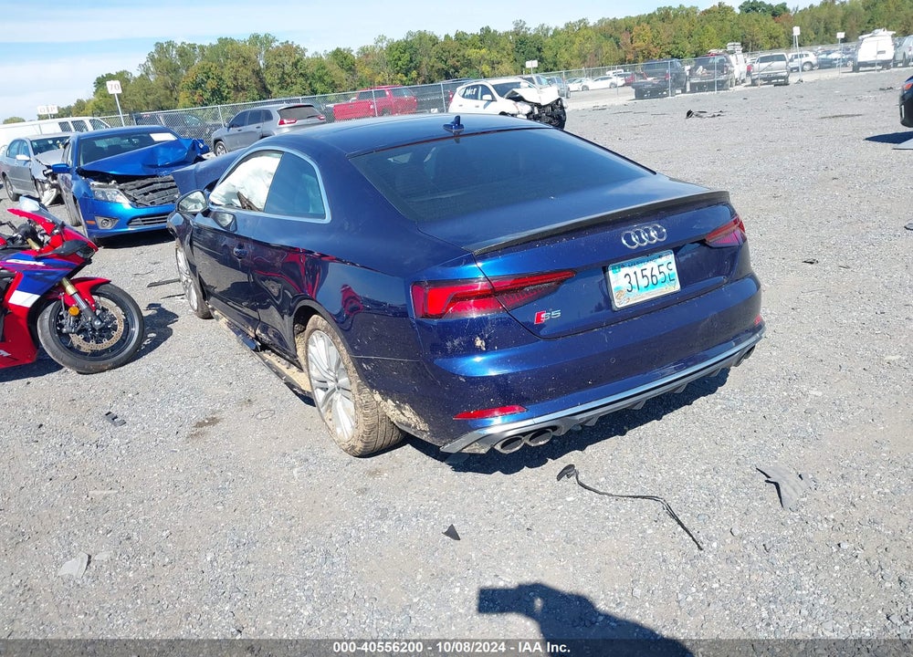2018 AUDI S5 3.0T PREMIUM PLUS VIN: WAUR4AF54JA057315