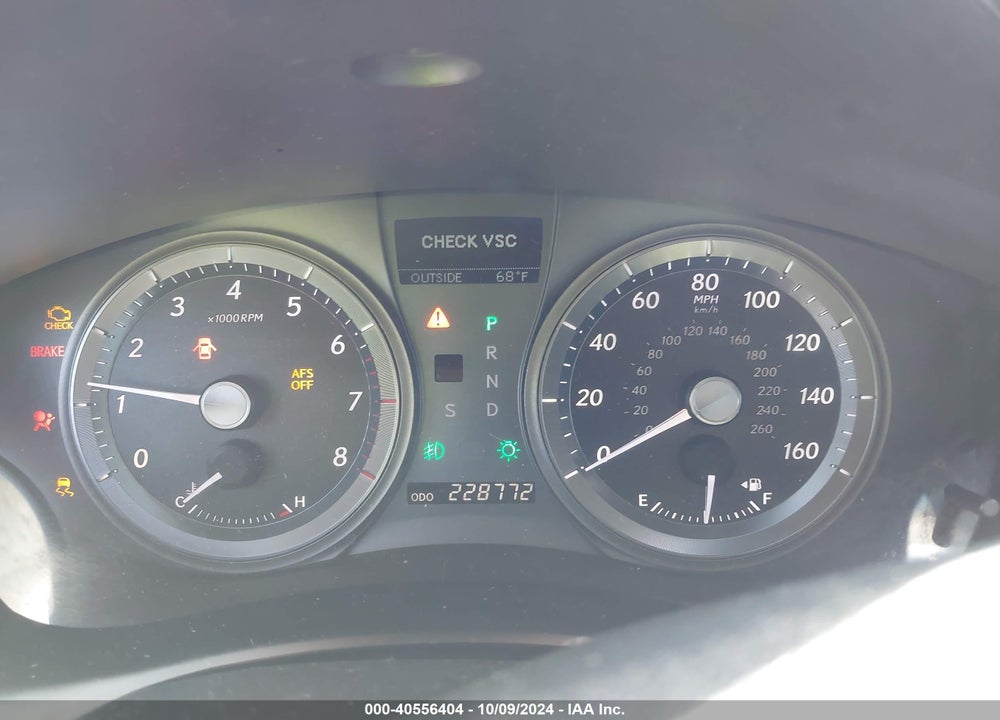 2007 LEXUS ES 350 VIN: JTHBJ46G072119486