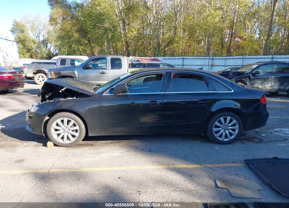 2012 AUDI A4 2.0T PREMIUM VIN: WAUBFAFL0CN011051