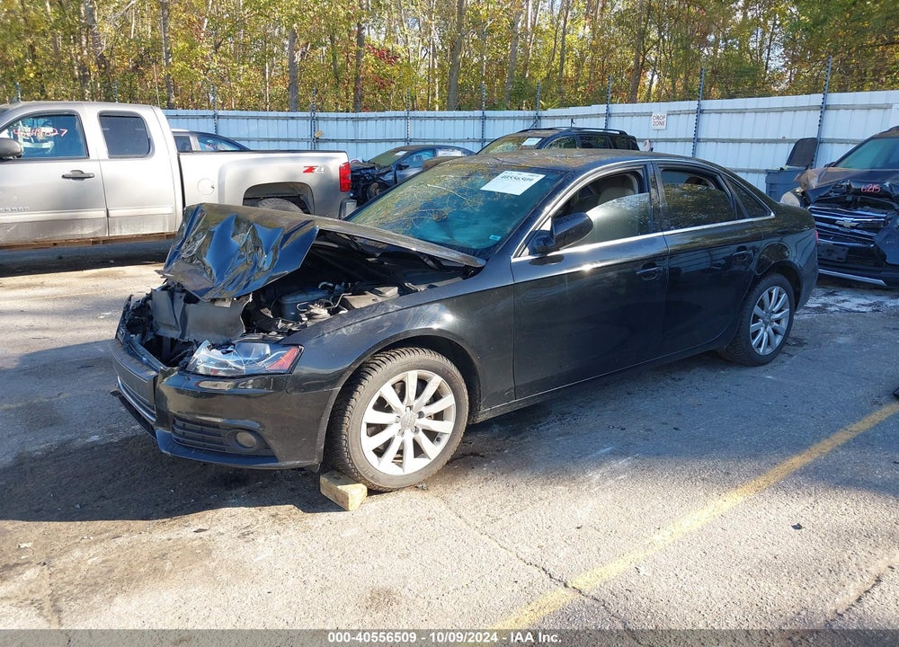 2012 AUDI A4 2.0T PREMIUM VIN: WAUBFAFL0CN011051