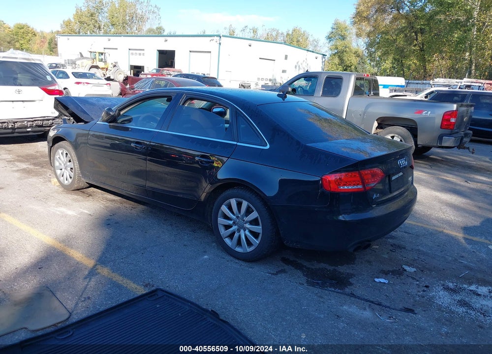 2012 AUDI A4 2.0T PREMIUM VIN: WAUBFAFL0CN011051