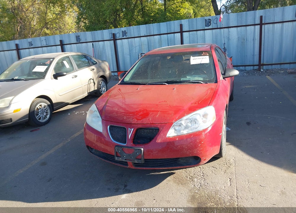 2006 PONTIAC G6 GT VIN: 1G2ZH558664222821