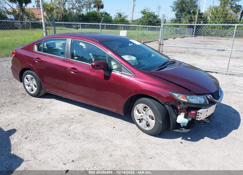 2014 HONDA CIVIC LX VIN: 19XFB2F59EE041339