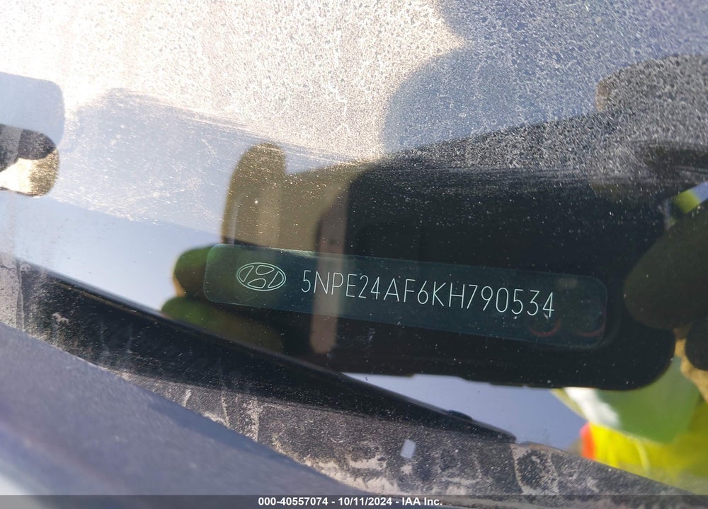 2019 HYUNDAI SONATA SE VIN: 5NPE24AF6KH790534