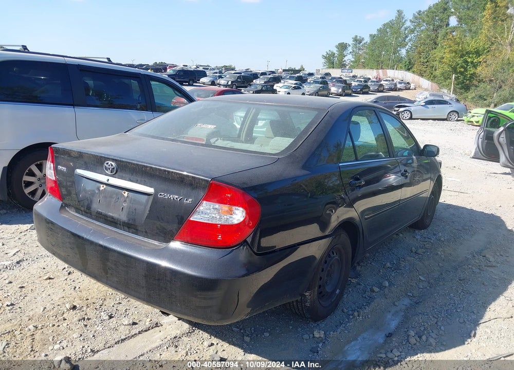 2004 TOYOTA CAMRY LE VIN: 4T1BE32K44U303707