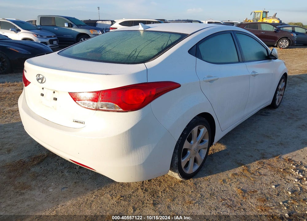 2013 HYUNDAI ELANTRA LIMITED VIN: 5NPDH4AE5DH204118