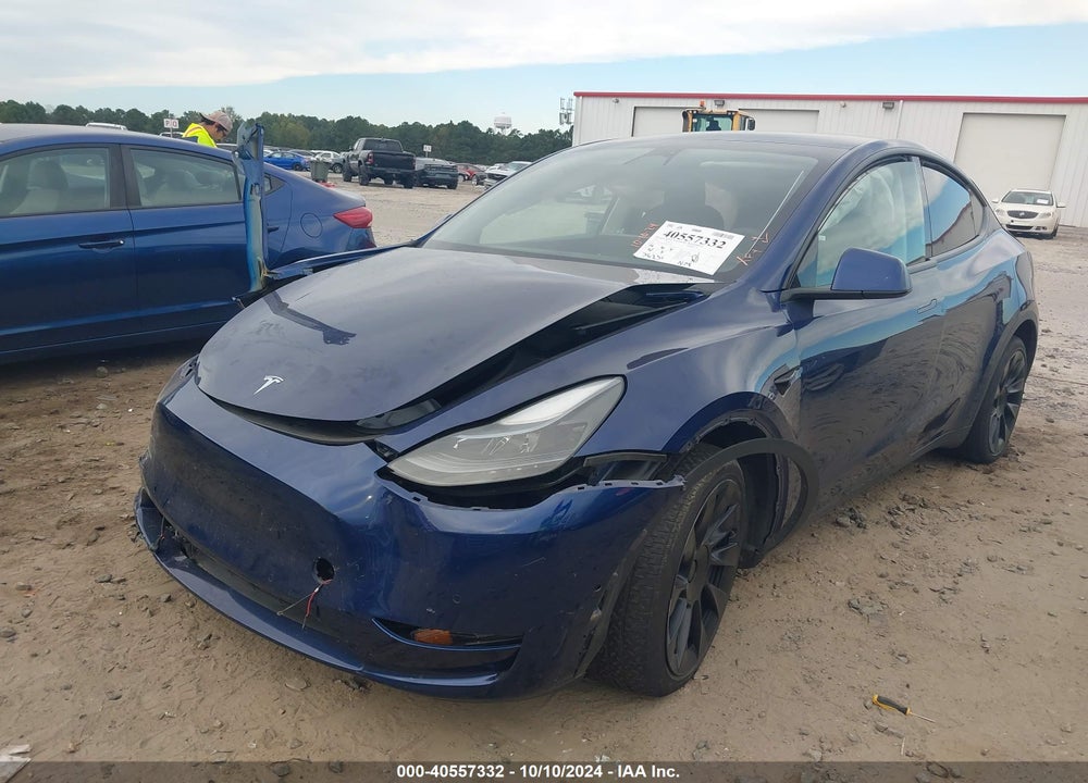 2022 TESLA MODEL Y LONG RANGE DUAL MOTOR ALL-WHEEL DRIVE VIN: 7SAYGAEE6NF515816
