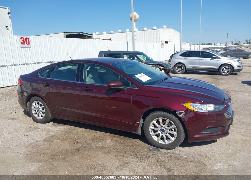 2017 FORD FUSION S VIN: 3FA6P0G71HR349632