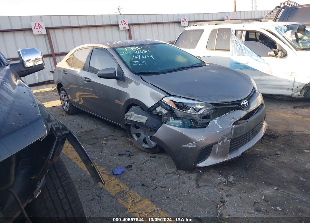 2014 TOYOTA COROLLA LE VIN: 2T1BURHE9EC053021