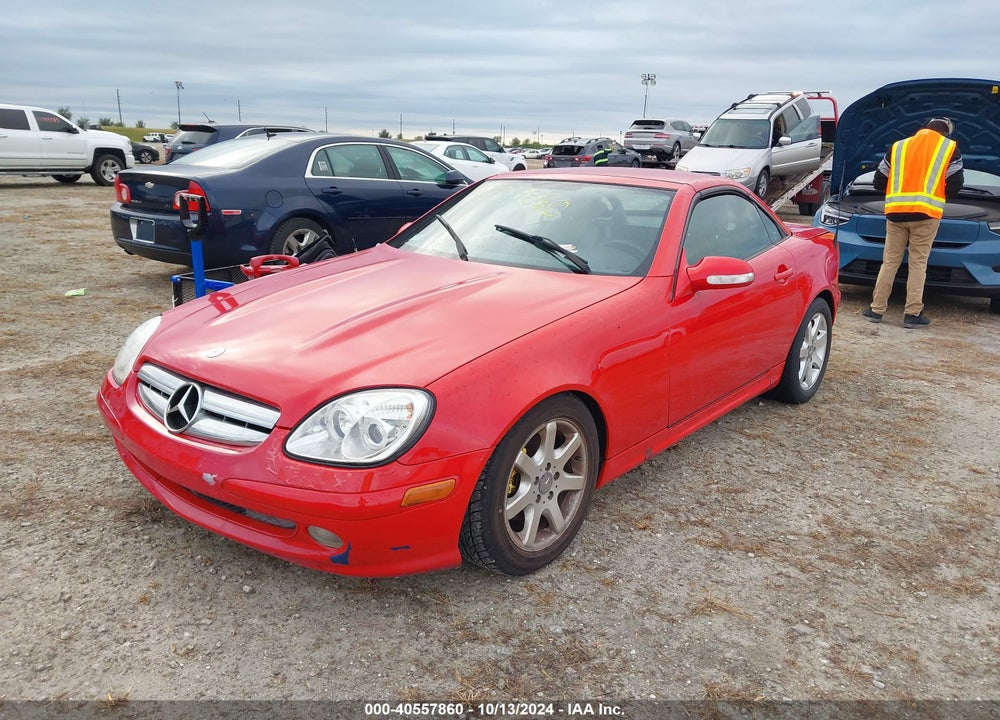 2001 MERCEDES-BENZ SLK 230 KOMPRESSOR VIN: WDBKK49F71F216636