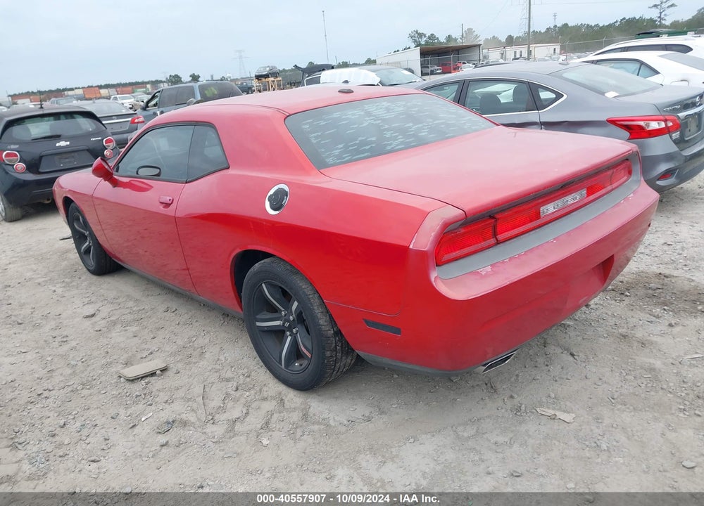 2012 DODGE CHALLENGER SXT VIN: 2C3CDYAG3CH134291