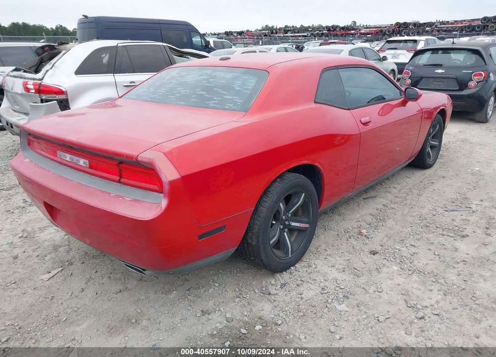 2012 DODGE CHALLENGER SXT VIN: 2C3CDYAG3CH134291