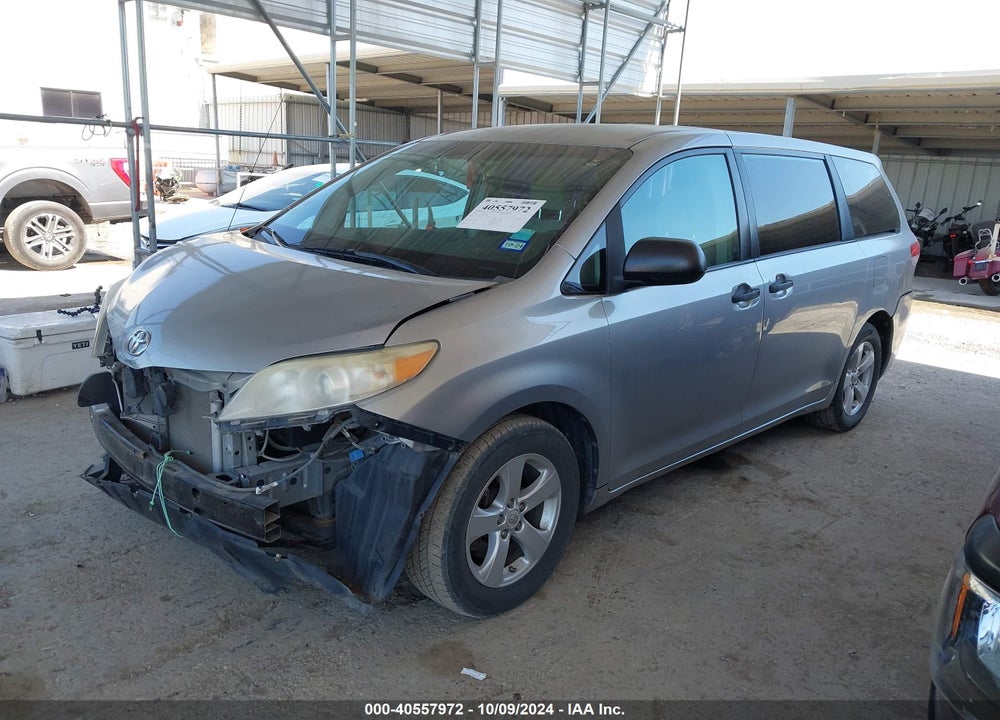 2012 TOYOTA SIENNA BASE 7 PASSENGER VIN: 5TDKA3DC1CS012509