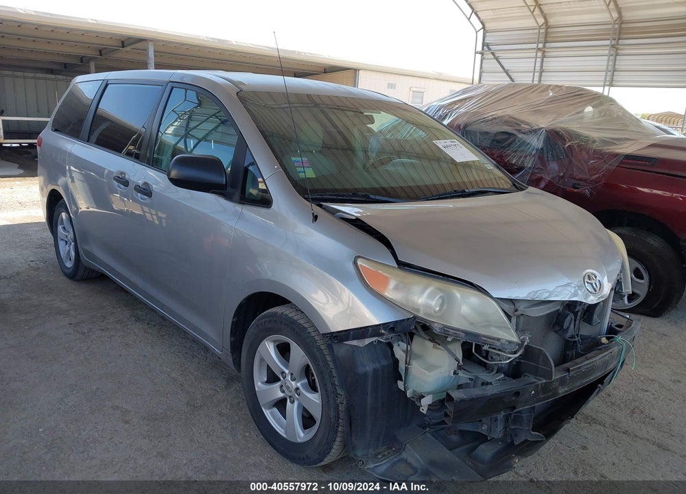 2012 TOYOTA SIENNA BASE 7 PASSENGER VIN: 5TDKA3DC1CS012509