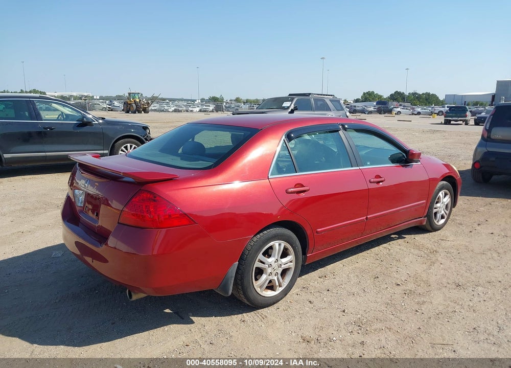2007 HONDA ACCORD 2.4 SE VIN: 1HGCM563X7A055089