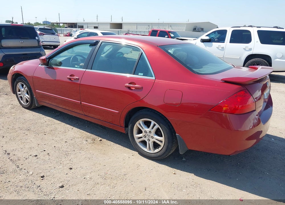 2007 HONDA ACCORD 2.4 SE VIN: 1HGCM563X7A055089