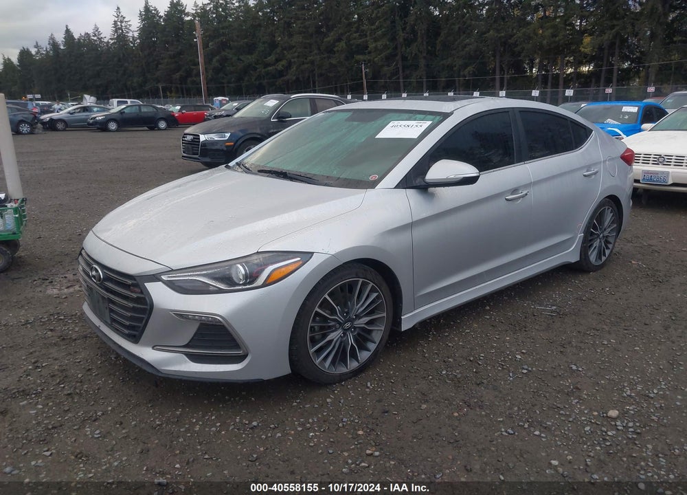 2018 HYUNDAI ELANTRA SPORT VIN: KMHD04LB9JU523934