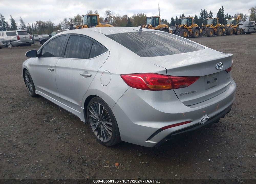 2018 HYUNDAI ELANTRA SPORT VIN: KMHD04LB9JU523934