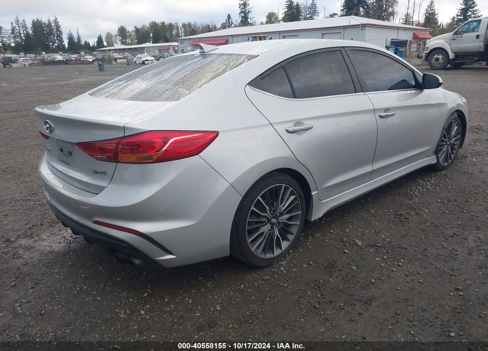 2018 HYUNDAI ELANTRA SPORT VIN: KMHD04LB9JU523934