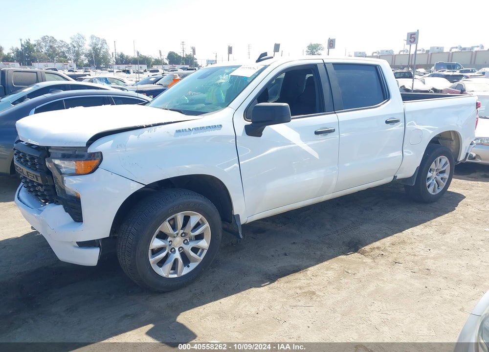 2022 CHEVROLET SILVERADO 1500 2WD SHORT BED CUSTOM VIN: 1GCPABEK4NZ603442