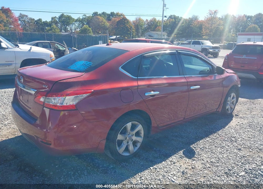 2015 NISSAN SENTRA SV VIN: 3N1AB7AP0FL693041