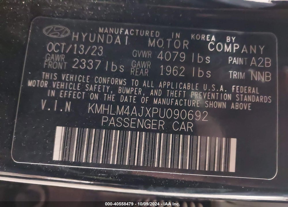 2023 HYUNDAI ELANTRA VIN: KMHLM4AJXPU090692