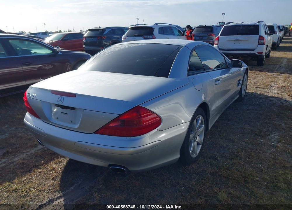 2003 MERCEDES-BENZ SL 500 VIN: WDBSK75F63F061040