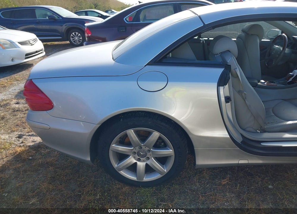 2003 MERCEDES-BENZ SL 500 VIN: WDBSK75F63F061040