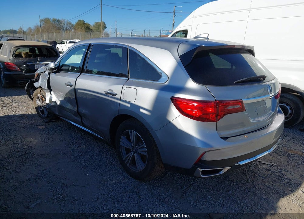 2020 ACURA MDX STANDARD VIN: 5J8YD4H3XLL029460