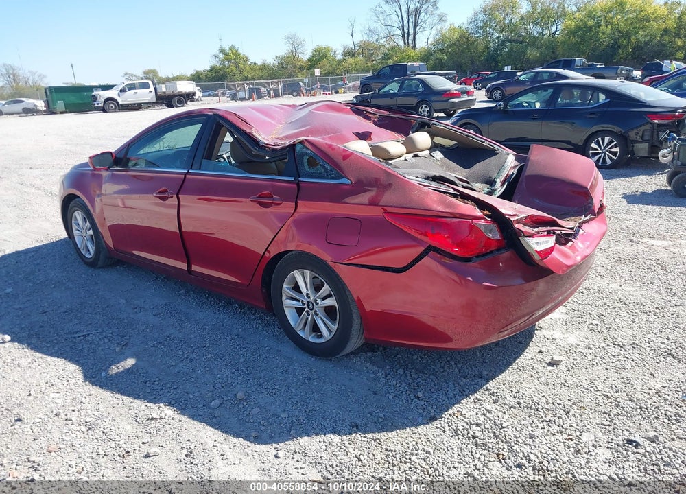 2013 HYUNDAI SONATA GLS VIN: 5NPEB4AC3DH655939