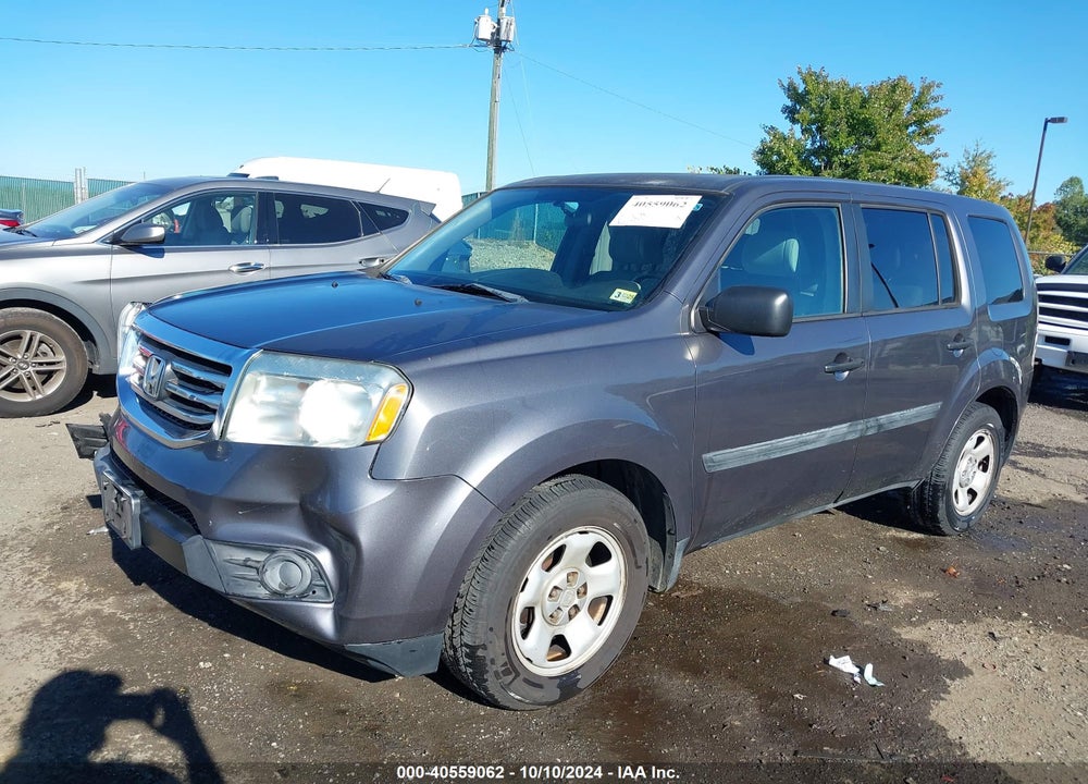2015 HONDA PILOT LX VIN: 5FNYF4H28FB019176