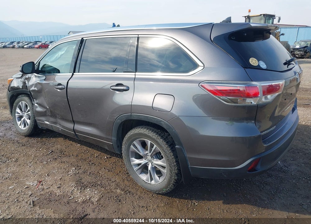 2015 TOYOTA HIGHLANDER XLE V6 VIN: 5TDJKRFHXFS129904