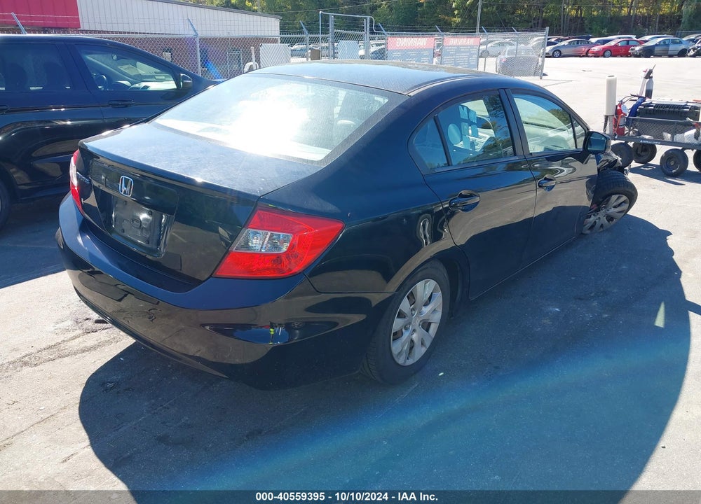 2012 HONDA CIVIC LX VIN: 2HGFB2F51CH566740