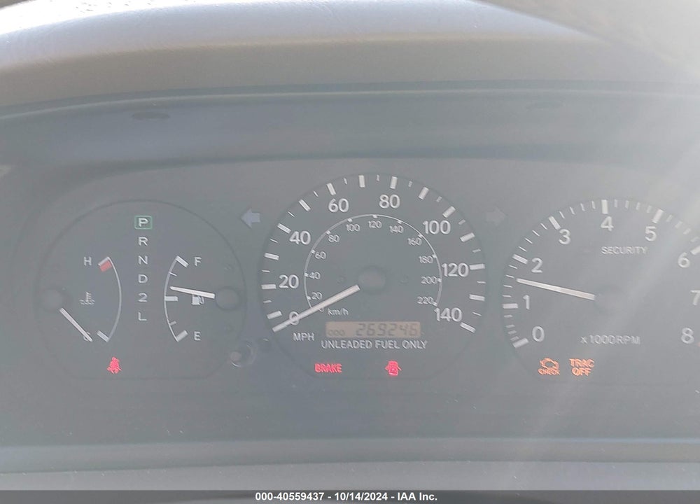 1998 TOYOTA CAMRY XLE V6 VIN: JT2BF28K7W0117519