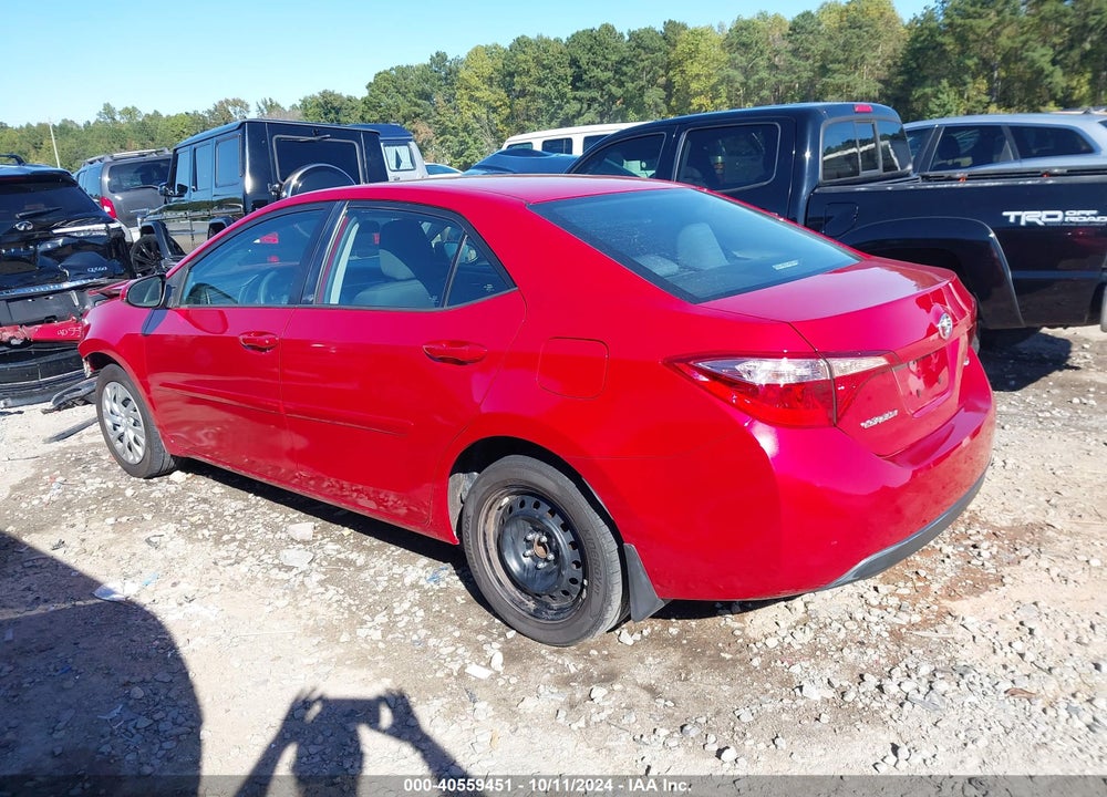 2019 TOYOTA COROLLA LE VIN: 2T1BURHE2KC138214