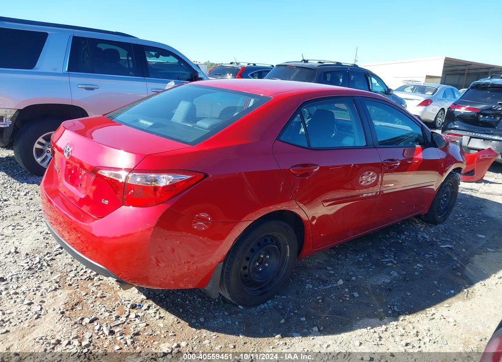 2019 TOYOTA COROLLA LE VIN: 2T1BURHE2KC138214