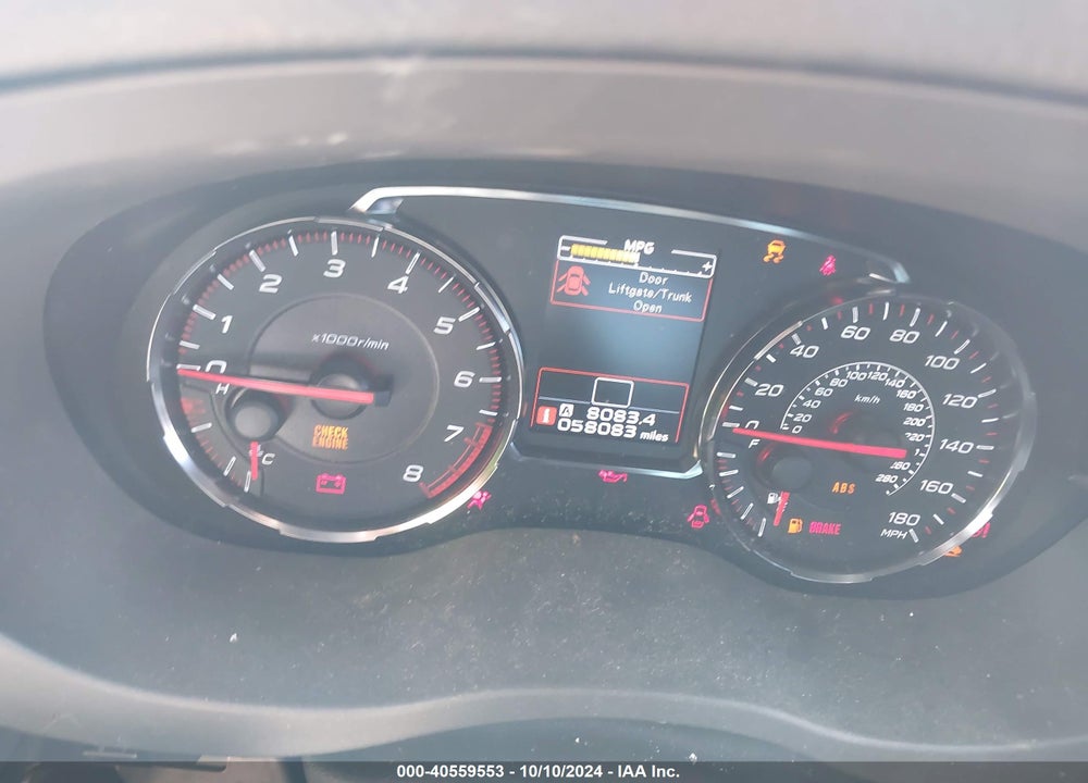 2020 SUBARU WRX PREMIUM VIN: JF1VA1C64L9819866