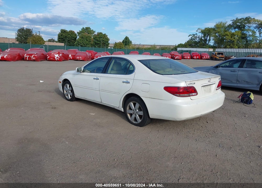 2005 LEXUS ES 330 VIN: JTHBA30G755060502