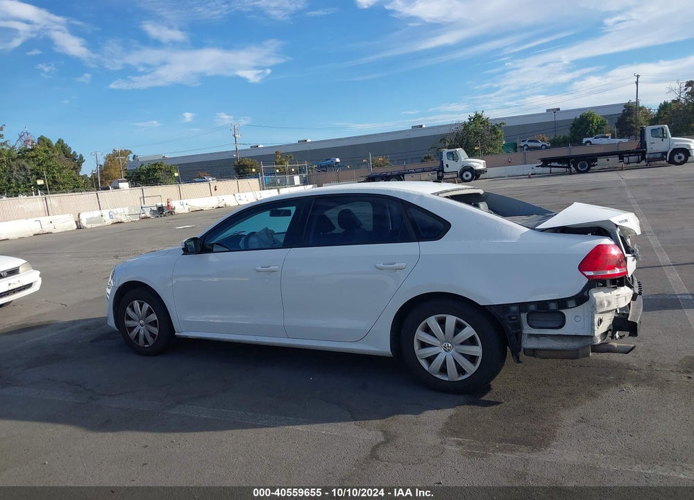 2013 VOLKSWAGEN PASSAT 2.5L S VIN: 1VWAP7A37DC044466