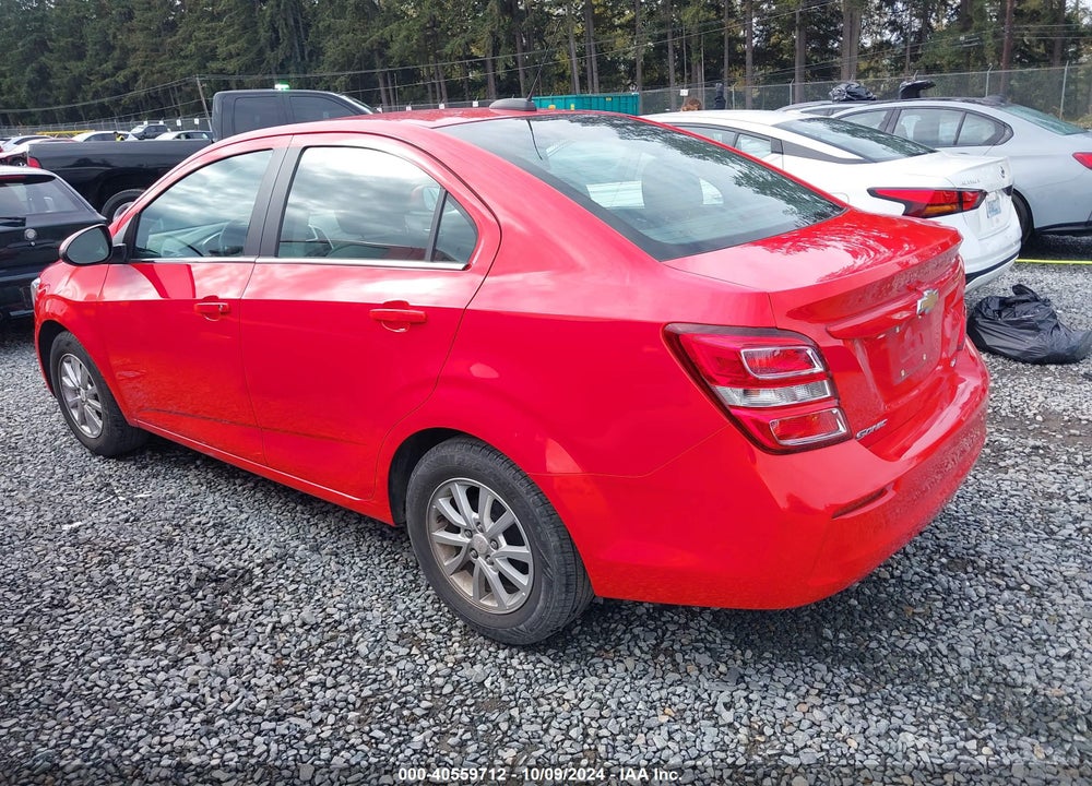 2017 CHEVROLET SONIC LT AUTO VIN: 1G1JD5SHXH4132978