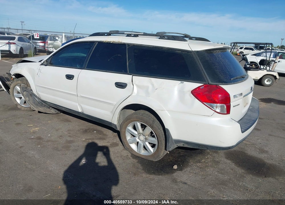 2009 SUBARU OUTBACK 2.5I VIN: 4S4BP61C696317061