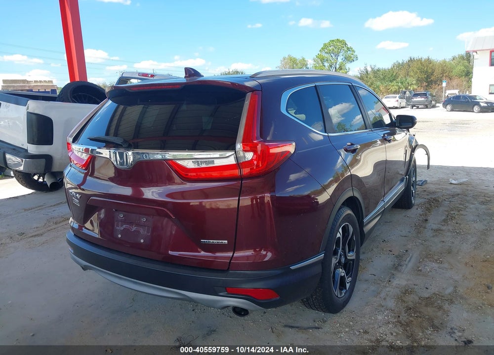 2018 HONDA CR-V TOURING VIN: 7FARW1H91JE043848