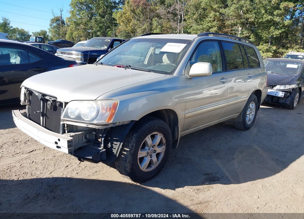 2002 TOYOTA HIGHLANDER V6 VIN: JTEGF21A120040411