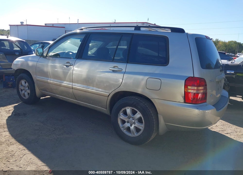 2002 TOYOTA HIGHLANDER V6 VIN: JTEGF21A120040411