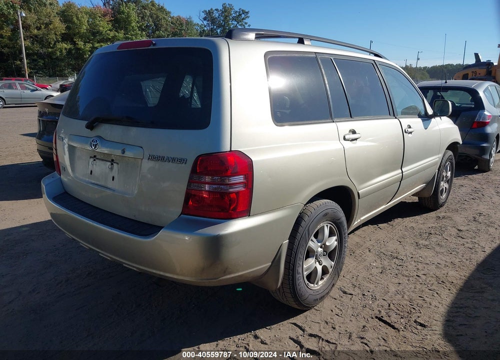 2002 TOYOTA HIGHLANDER V6 VIN: JTEGF21A120040411