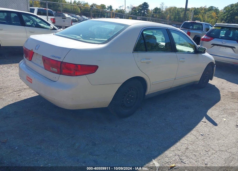 2005 HONDA ACCORD 2.4 LX VIN: 1HGCM56445A151225